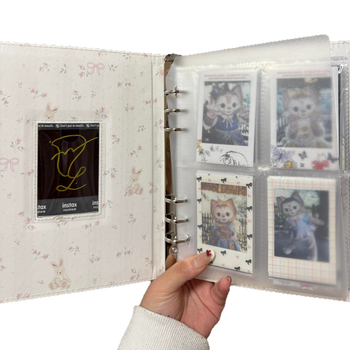 Album foto Polaroid, capacitate mare, pagini pentru inserții, formatul A5, dosar cu foi detașabile