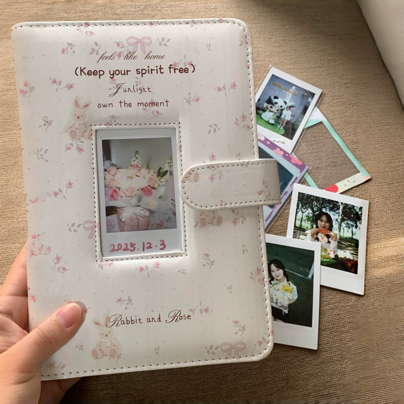 Album foto Polaroid, capacitate mare, pagini pentru inserții, formatul A5, dosar cu foi detașabile