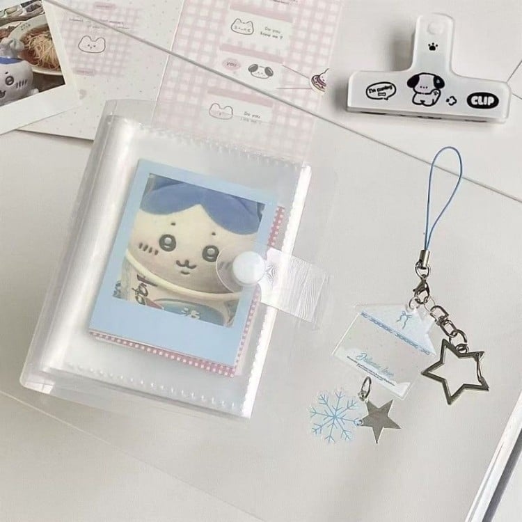 Album de depozitare pentru bandă de pleoape duble, 3 inch, stil INS, mini album Polaroid cu pagini fixe