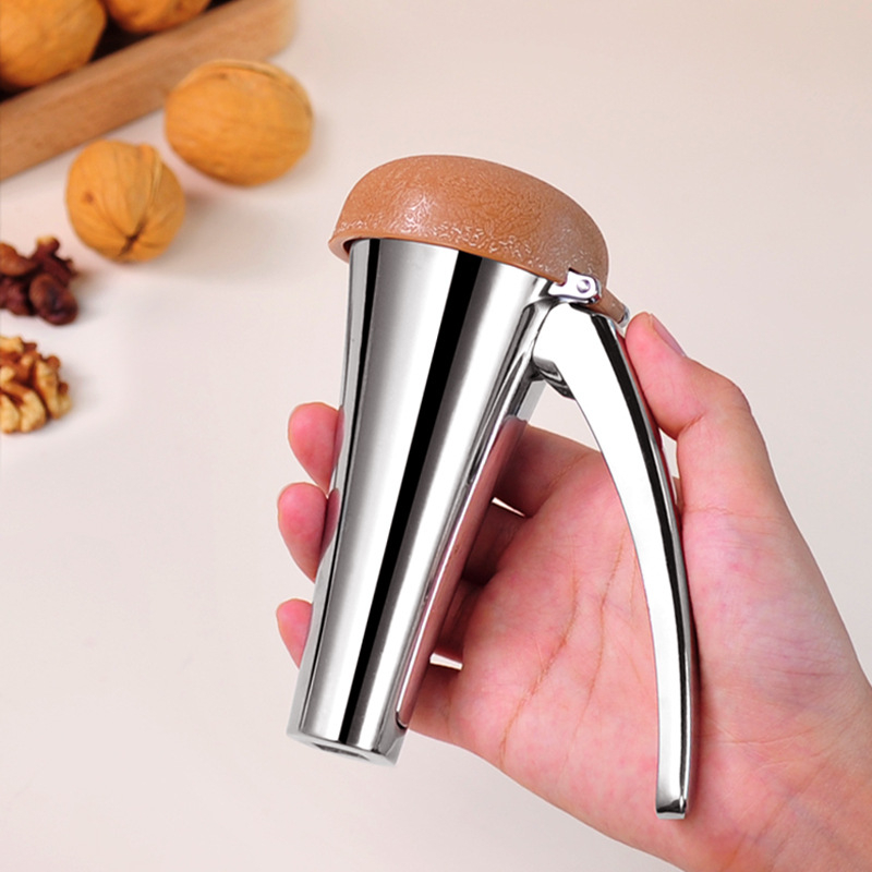 Crăpător de nuci din aliaj de zinc, clemă întărită pentru macadamia și nuci mici