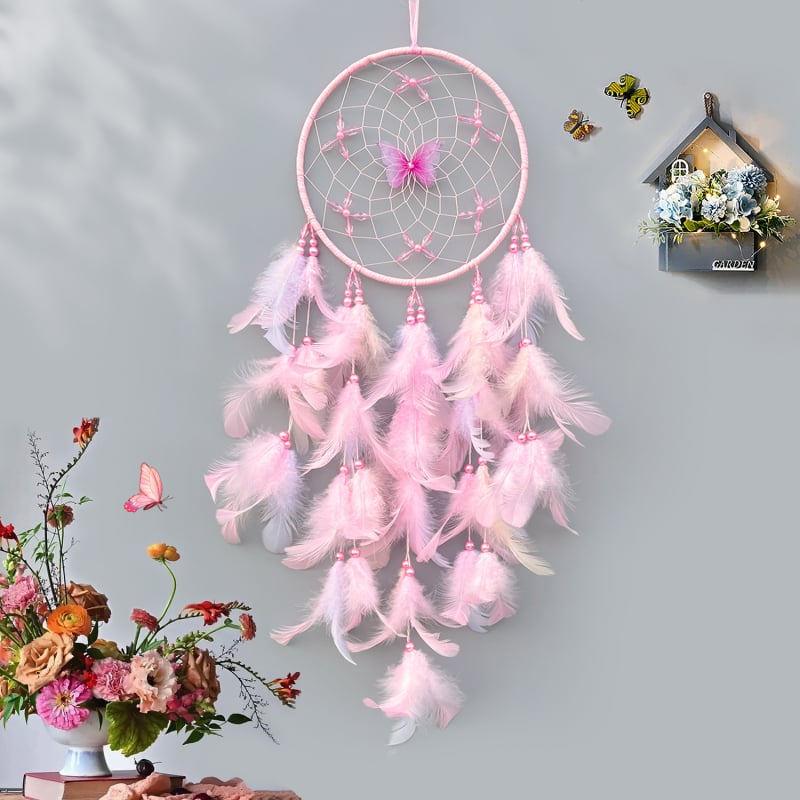 Dreamcatcher artizanal cu clopot de vânt – decor pentru cameră, aspect premium, cadou creativ pentru iubită