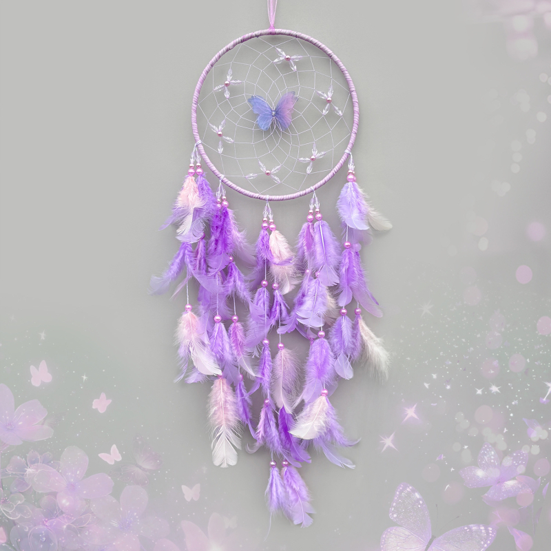 Dreamcatcher artizanal cu clopot de vânt – decor pentru cameră, aspect premium, cadou creativ pentru iubită