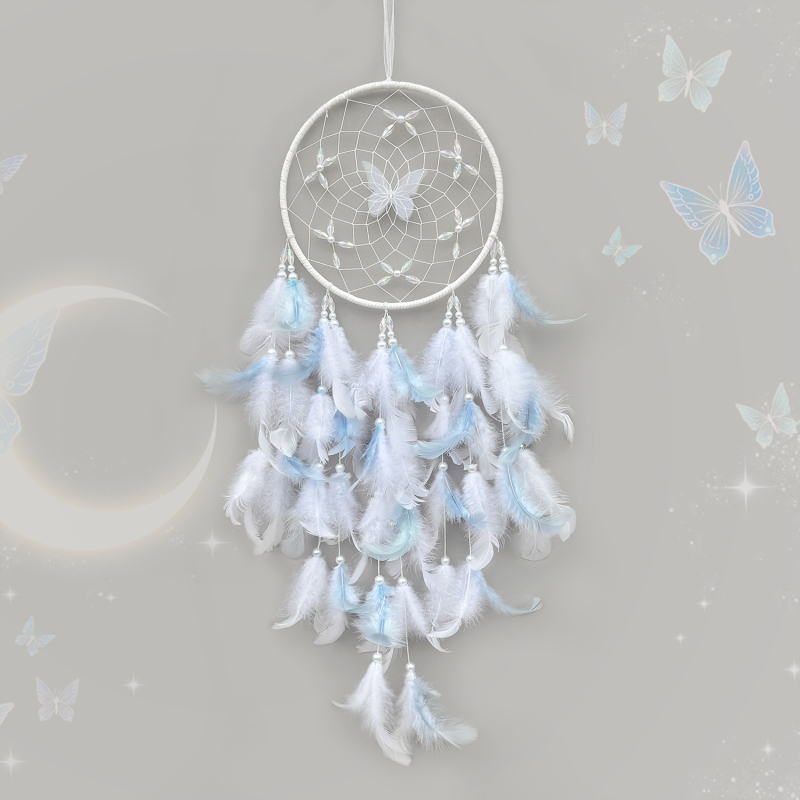 Dreamcatcher artizanal cu clopot de vânt – decor pentru cameră, aspect premium, cadou creativ pentru iubită