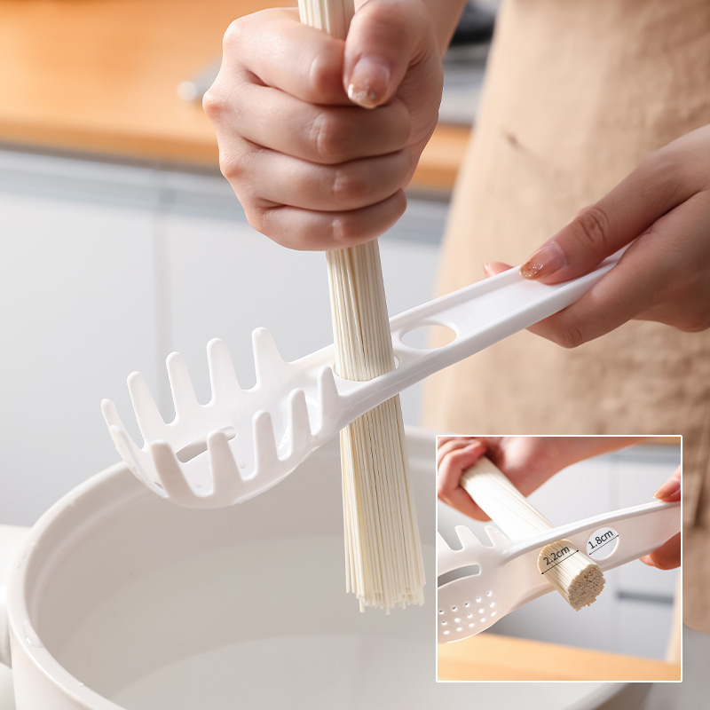 Lingură pentru paste cu dinți multipli, strecurătoare cu găuri multiple, separator de albuș, ustensilă de bucătărie pentru uz casnic, rezistentă la temperaturi