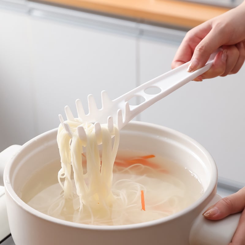 Lingură pentru paste cu dinți multipli, strecurătoare cu găuri multiple, separator de albuș, ustensilă de bucătărie pentru uz casnic, rezistentă la temperaturi