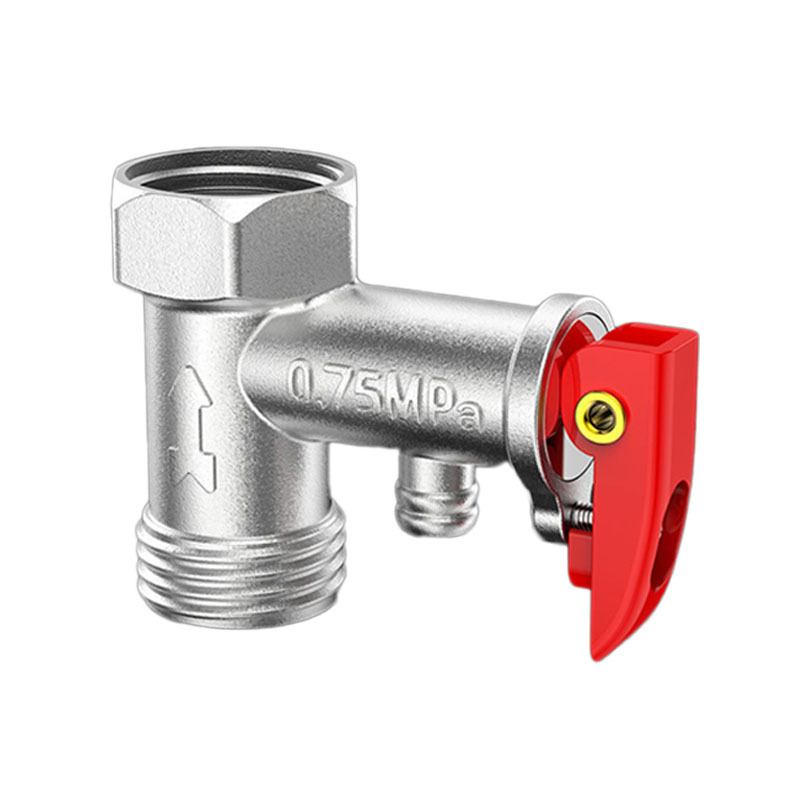 Supapă de siguranță din cupru masiv, 1/2 inch pentru încălzitorul electric de apă: supapă de evacuare a presiunii, supapă de control și supapă reductoare a presiunii, pentru uz casnic