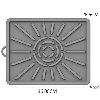 Covoraș din silicon pentru drenajul uleiului la uneltele de grătar, covoraș pentru suportul lateral din silicon și covoraș protector din silicon pentru tăvi de copt cu drenaj de ulei