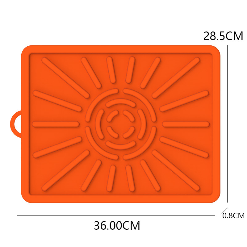 Covoraș din silicon pentru drenajul uleiului la uneltele de grătar, covoraș pentru suportul lateral din silicon și covoraș protector din silicon pentru tăvi de copt cu drenaj de ulei