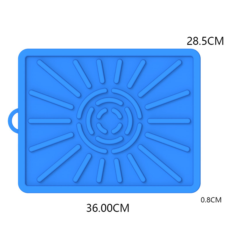 Covoraș din silicon pentru drenajul uleiului la uneltele de grătar, covoraș pentru suportul lateral din silicon și covoraș protector din silicon pentru tăvi de copt cu drenaj de ulei