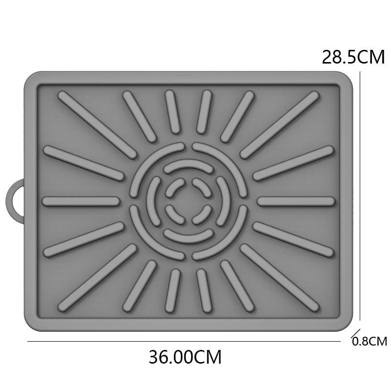 Covoraș din silicon pentru drenajul uleiului la uneltele de grătar, covoraș pentru suportul lateral din silicon și covoraș protector din silicon pentru tăvi de copt cu drenaj de ulei