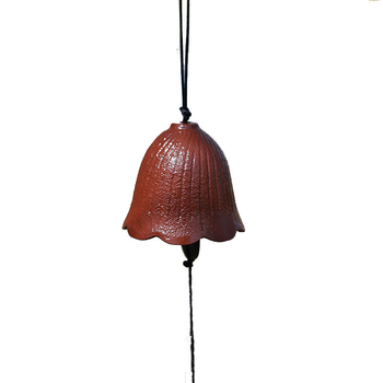 Clopot de vânt din fontă, stil asiatic, ornament metalic vintage pentru balcon, spații în aer liber și camping