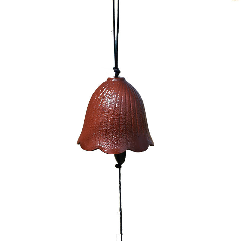 Clopot de vânt din fontă, stil asiatic, ornament metalic vintage pentru balcon, spații în aer liber și camping