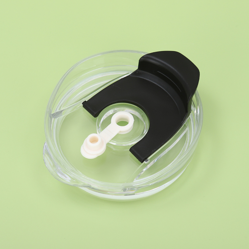 Capac pentru pahar de mașină 40 oz, a treia generație, din plastic transparent, etanș, cu pai rabatabil