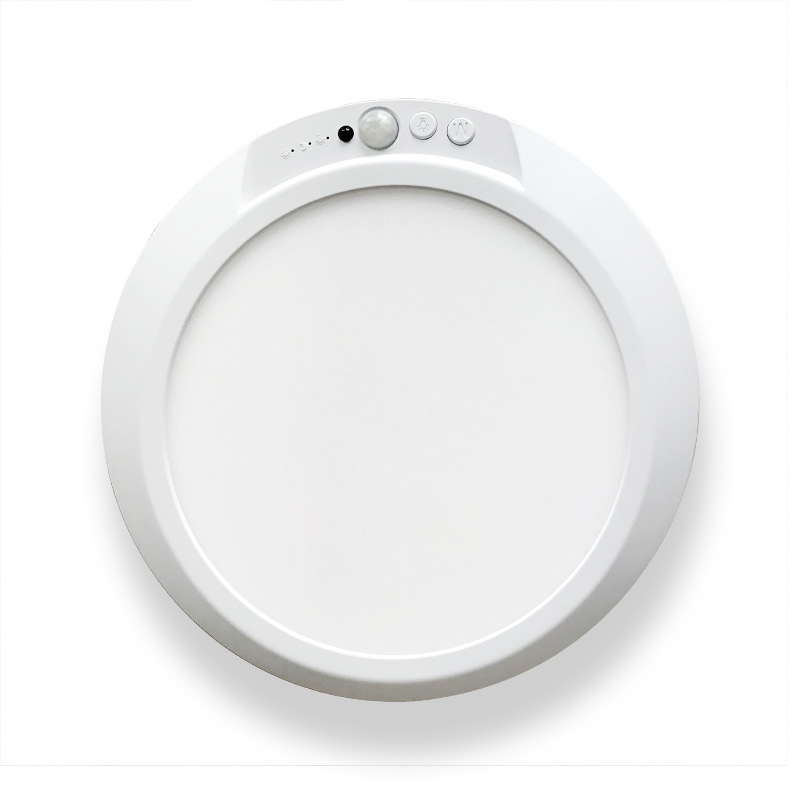 Lumină de tavan cu USB reîncărcabilă, monocromă, cu temporizator și senzor de mișcare, pentru bucătărie, cămin, hol și balcon – iluminare de urgență
