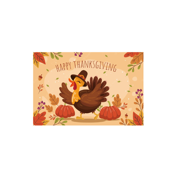 Felicitare de Ziua Recunoștinței, card pliabil cu mesaje de binecuvântare