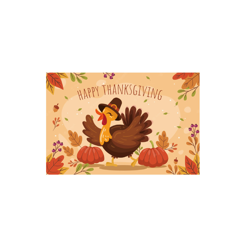 Felicitare de Ziua Recunoștinței, card pliabil cu mesaje de binecuvântare