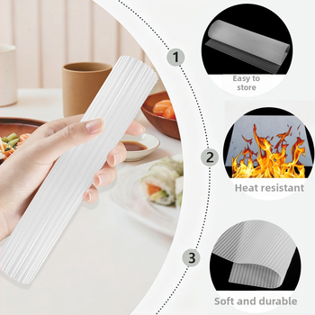 Covoraș din silicon pentru sushi, pentru uz casnic, covoraș antiaderent pentru rulare sushi, instrument pentru prepararea sushi cu alge, bile de orez și sushi cu anghilă