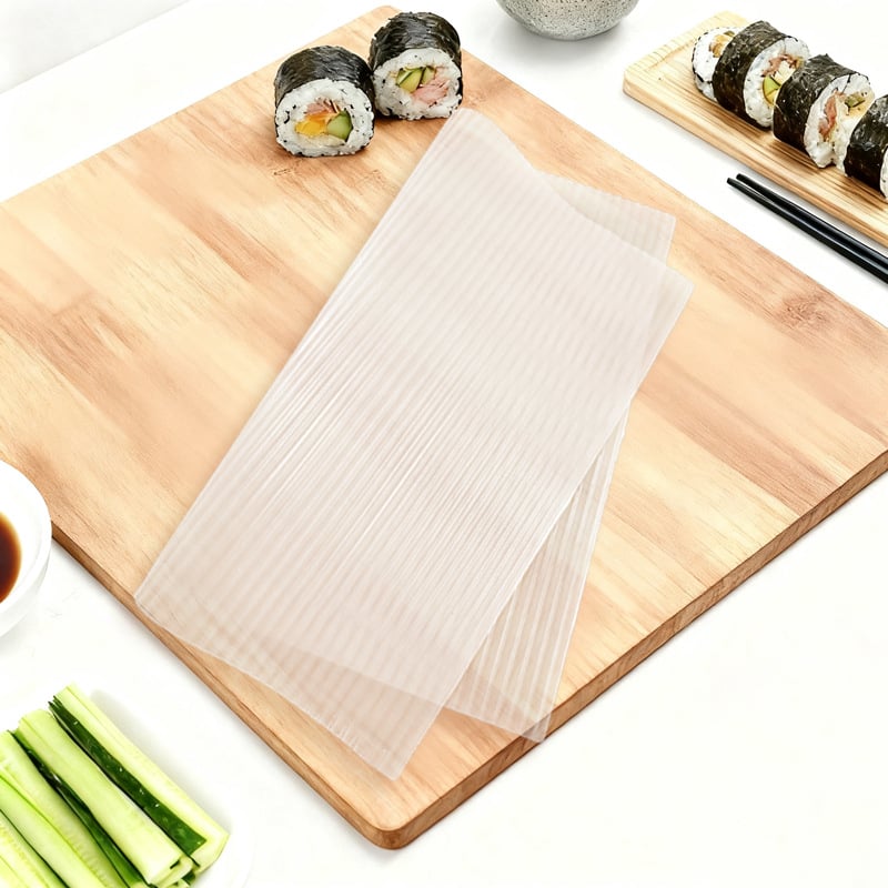 Covoraș din silicon pentru sushi, pentru uz casnic, covoraș antiaderent pentru rulare sushi, instrument pentru prepararea sushi cu alge, bile de orez și sushi cu anghilă