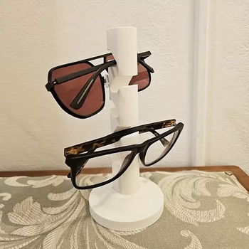 Cutie de depozitare pentru ochelari, imprimată 3D, suport de expunere detașabil în trei niveluri