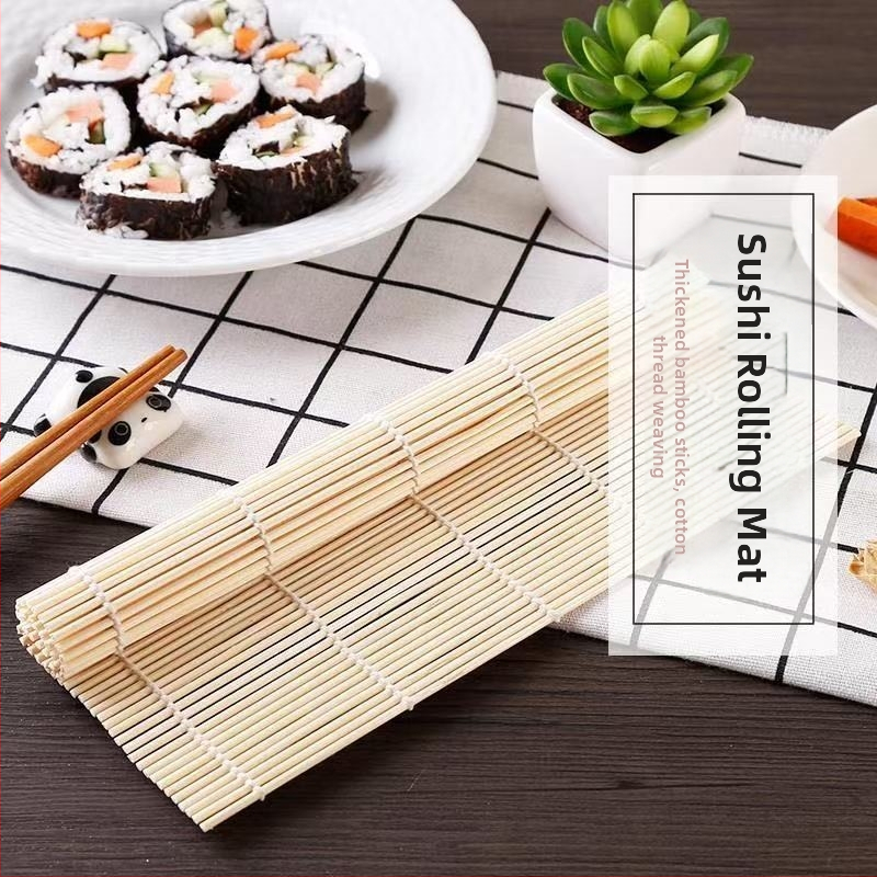 Sada podložiek na sushi pre domáce použitie, kompletná bambusová rolovacia podložka a nástroje na nori
