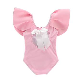 Costum de baie bikini pentru fetițe, uscare rapidă, fără bretele, 2–8 ani.