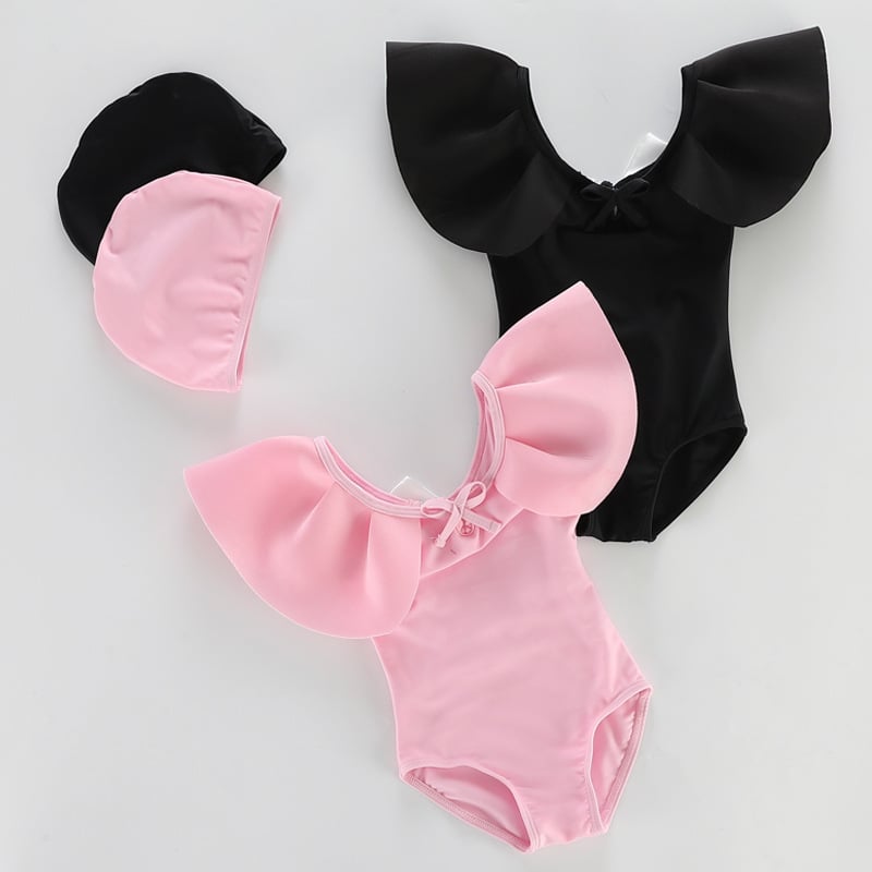 Costum de baie bikini pentru fetițe, uscare rapidă, fără bretele, 2–8 ani.