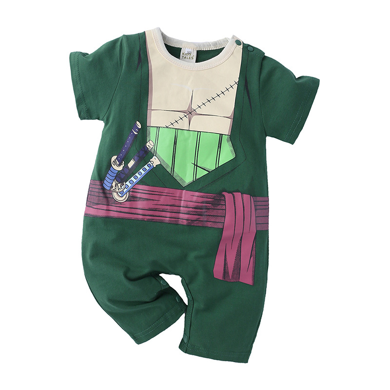Kids Tales salopetă din bumbac, cu imprimeu animat, pentru vară, outfit unic pentru bebeluși și copii mici