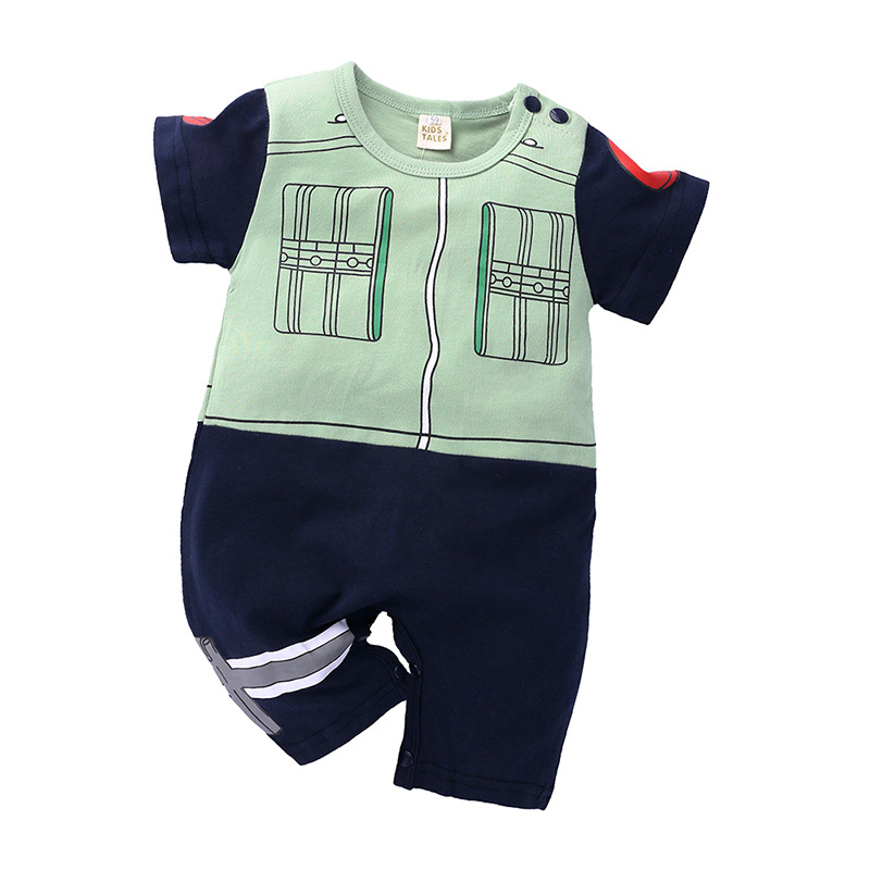 Kids Tales salopetă din bumbac, cu imprimeu animat, pentru vară, outfit unic pentru bebeluși și copii mici