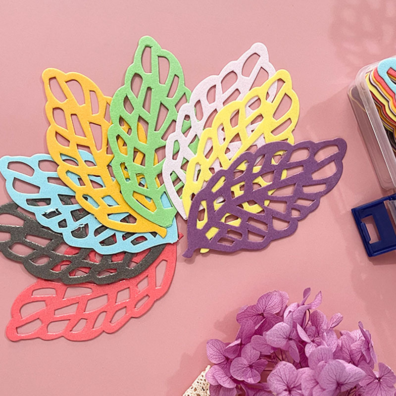 3D Hârtie de orez lipicioasă - foi goale pentru decorarea platourilor și a torturilor, design de frunză dantelată