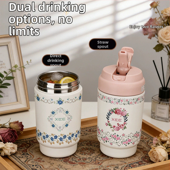 Cana termică elegantă pentru cafea, portabilă pentru femei