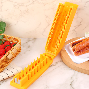 Tăietor de cârnați în formă de floare și unealtă pentru frigerea la grătar, cuțit pentru hot dog, pentru grill comercial