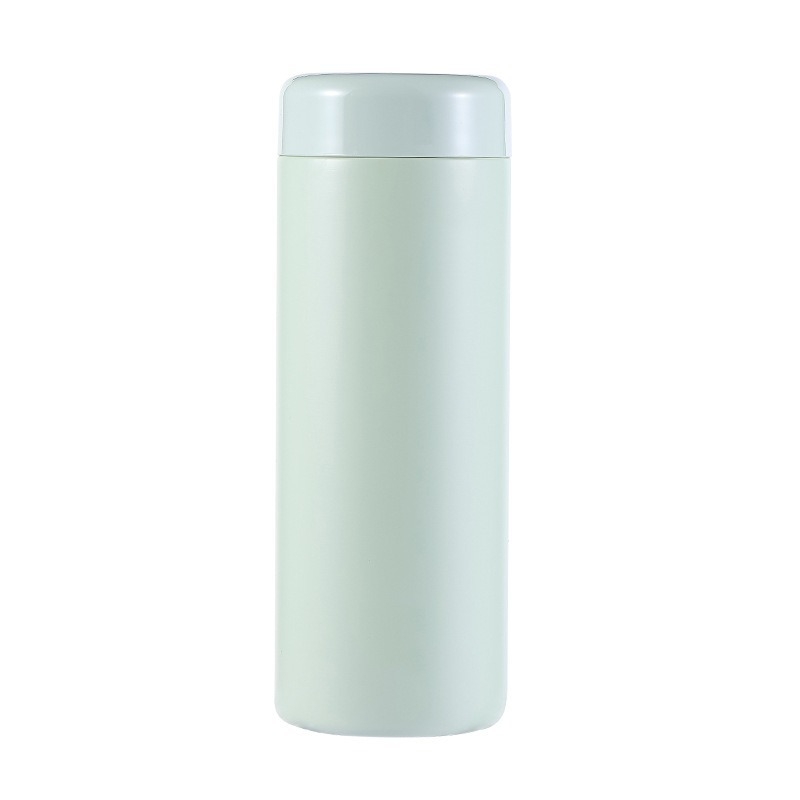 Căniță termoizolantă minimalistă de 350 ml, interior 316 oțel inoxidabil, exterior 304 oțel inoxidabil, cu infuzor de ceai, portabilă, gravură laser disponibilă