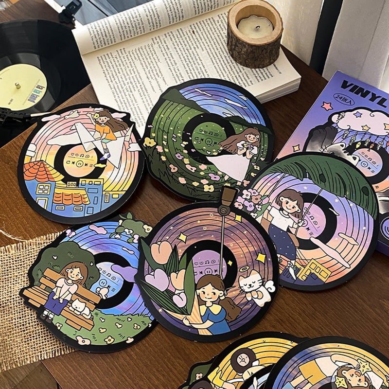 Postcard original cu formă neobișnuită în vinil, seria Sweetheart Dream, set de 24 bucăți pentru cadouri DIY