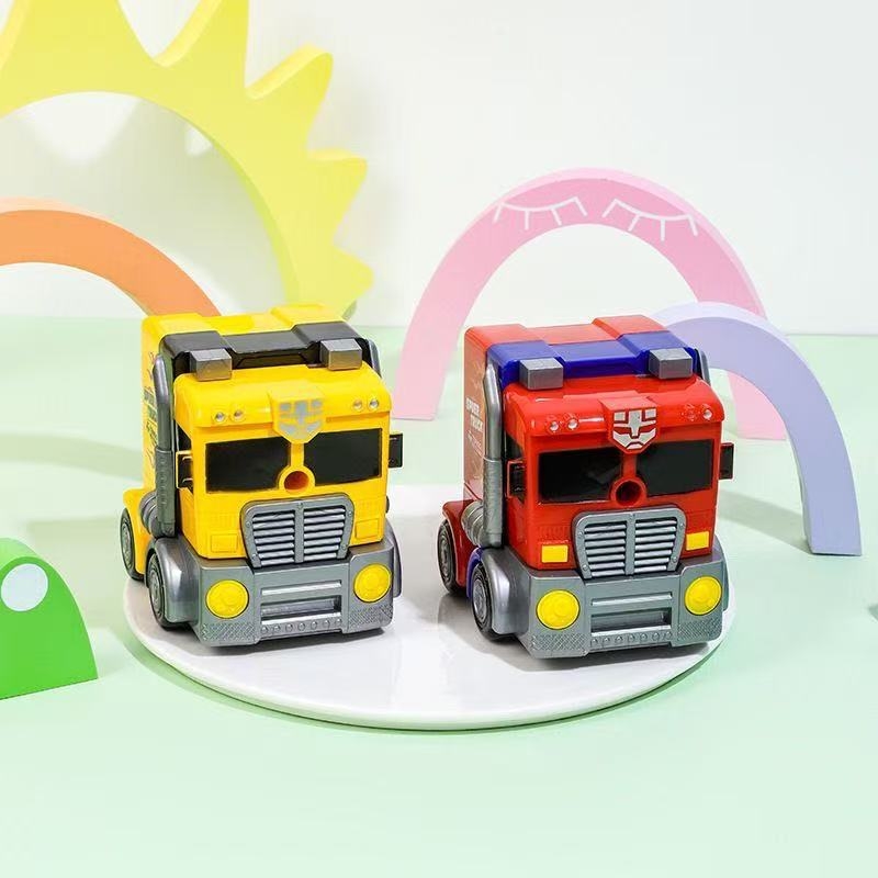 Ascutitor de creioane manual Tengao Truck, cu personajul Optimus Prime — design desen animat pentru copii