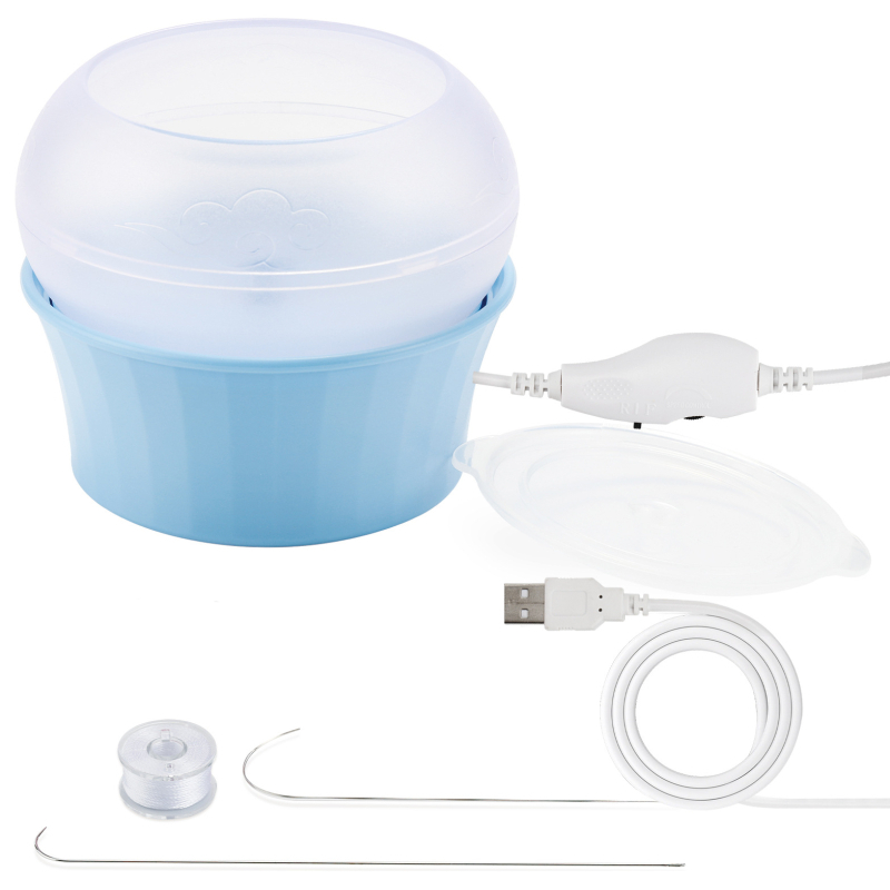 Mașină electrică USB pentru înșirarea mărgelelor cu alimentare automată — pentru mărgele de orez și mărgele din lut moale, set DIY pentru bijuterii