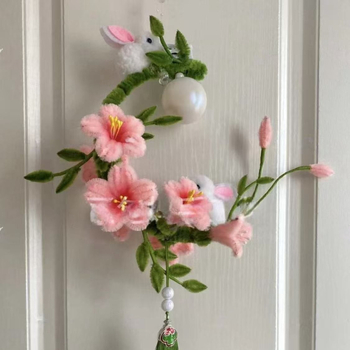 Kit DIY Clematis – materiale pentru lanternă de iepuraș și bețe răsucite, stil Chinezesc