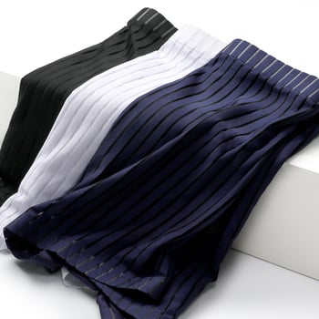 Boxeri bărbați din plasă Ice Silk, fără cusături, subțiri, respirabili pentru vară
