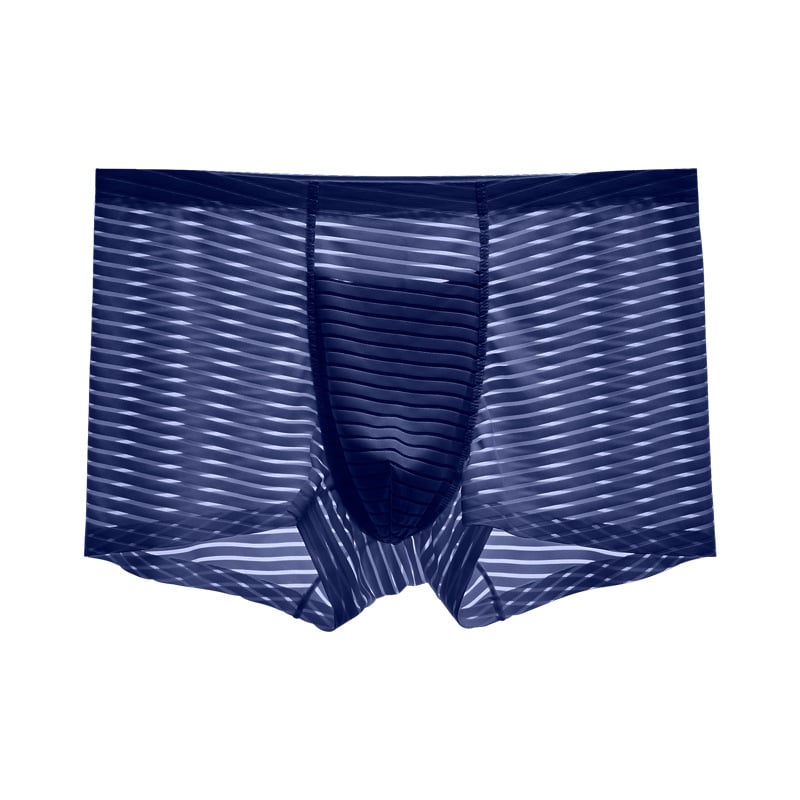 Boxeri bărbați din plasă Ice Silk, fără cusături, subțiri, respirabili pentru vară