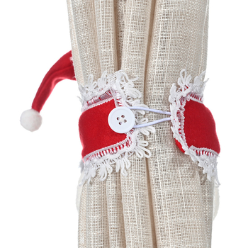 Bandă decorativă pentru perdea de Crăciun cu cataramă răsucită, pentru textile de casă, decor cu om de zăpadă și ren