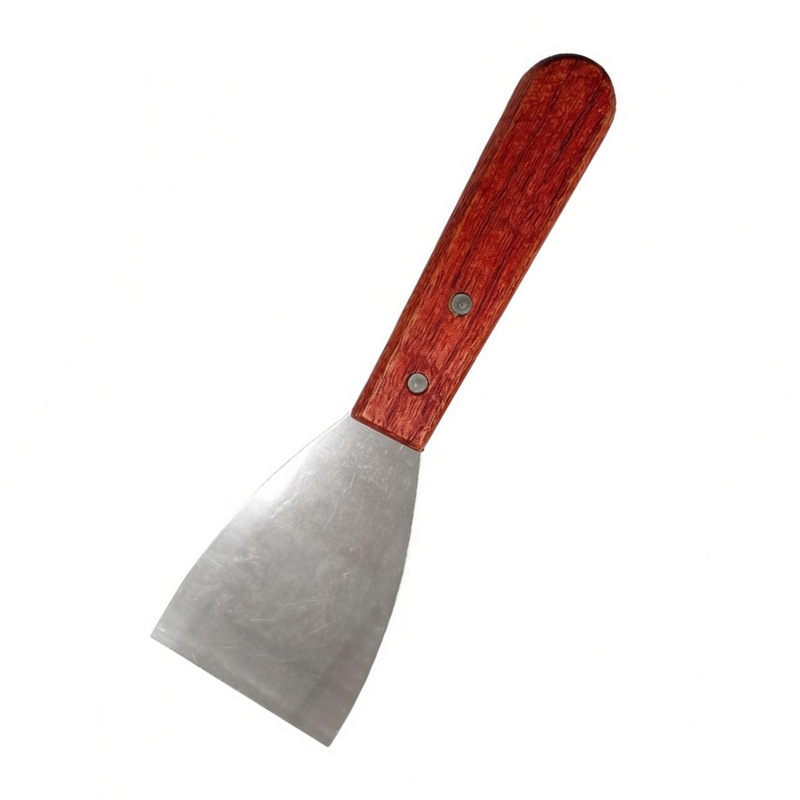 Set de spatule pentru grătar din oțel inox, mâner din lemn; spatulă tiramisu; spatulă/cuțit pentru tort; spatulă unghiulară pentru demouldare