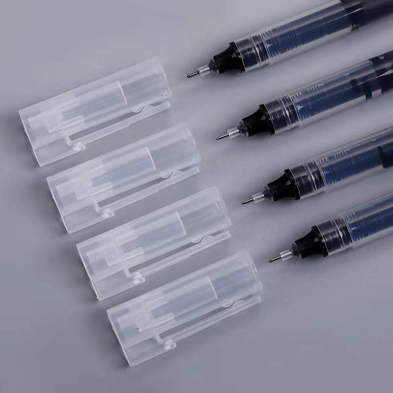 Pix cu bilă de înaltă capacitate, gel 0,5 mm, tub cu ac complet, negru și roșu, uscare rapidă pentru semnătură