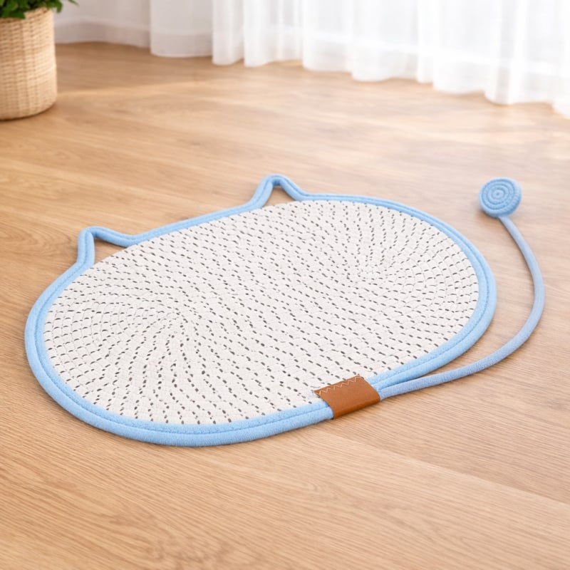 Tablă și pat pentru pisici, pentru zgâriat, toate anotimpurile, lavabil, fără scăpare de păr, rezistent la uzură, covoraș de zgâriere, pat de vară pentru pisici