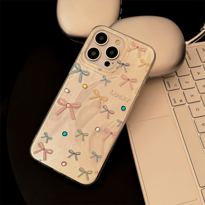 Dopamine husă TPU cu fundă colorată pentru iPhone 14 Pro Max, IMD cu fir de pene