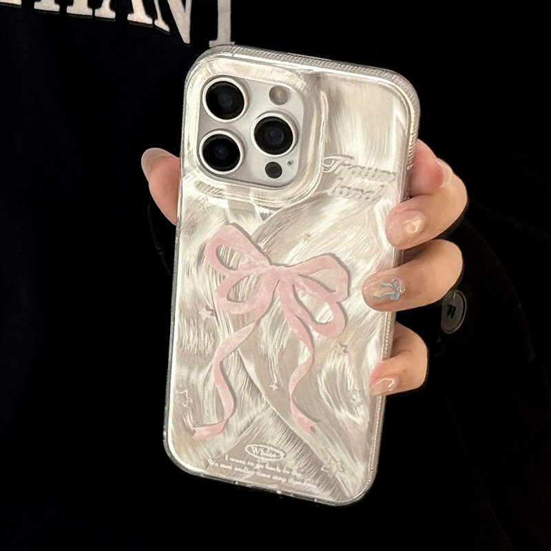 Dopamine husă TPU cu fundă colorată pentru iPhone 14 Pro Max, IMD cu fir de pene
