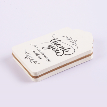 Etichete de mulțumire din hârtie kraft pentru ambalarea cadourilor de patiserie - design floral minimalist