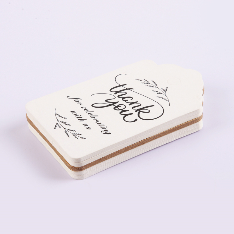 Etichete de mulțumire din hârtie kraft pentru ambalarea cadourilor de patiserie - design floral minimalist