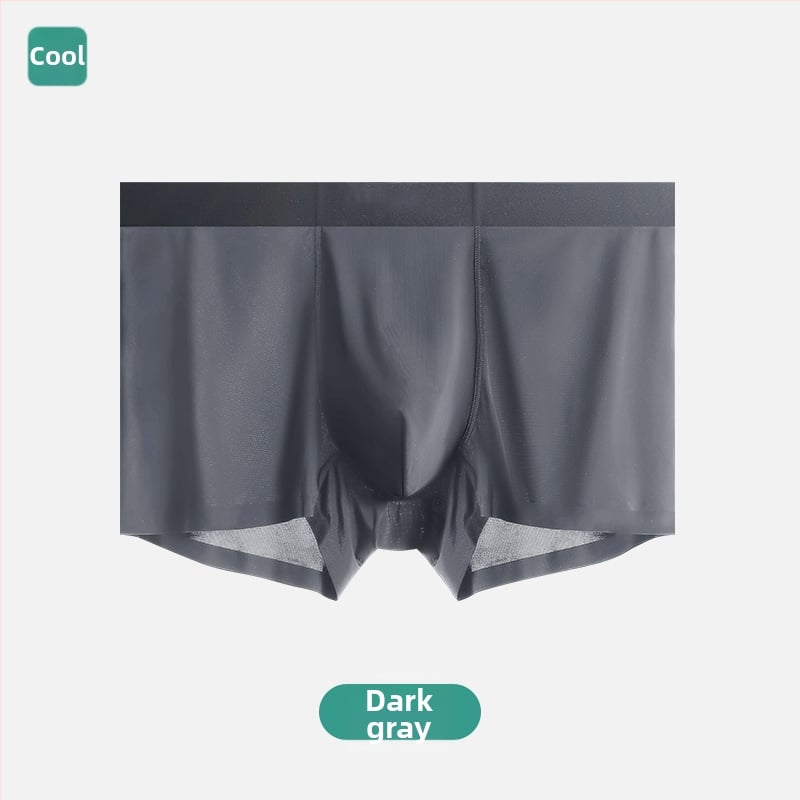 Boxer briefs pentru bărbați, fără cusături, din ice-silk, respirabile, antibacteriene, uscare rapidă, vară, 7A