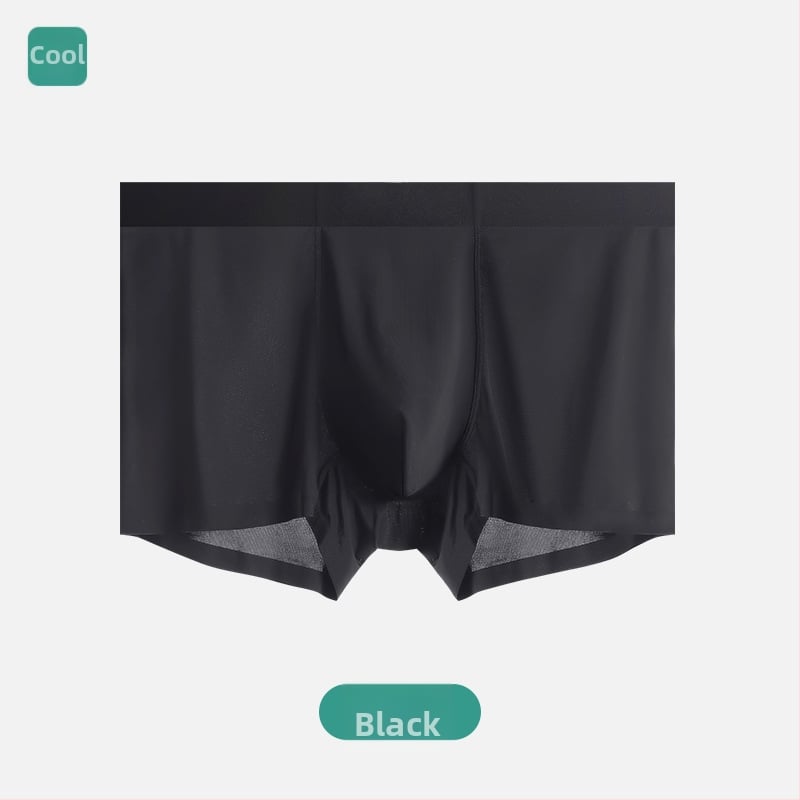 Boxer briefs pentru bărbați, fără cusături, din ice-silk, respirabile, antibacteriene, uscare rapidă, vară, 7A