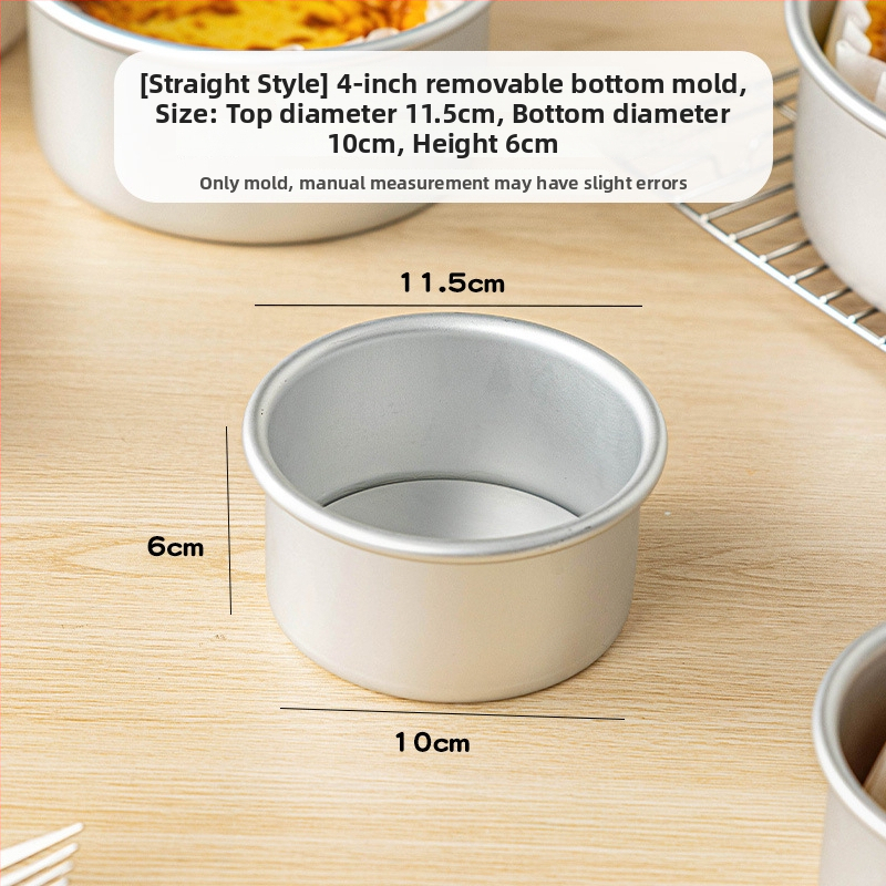 Formă Basque pentru prăjituri cu hârtie de copt, pentru cheesecake, bază detașabilă, dimensiuni 4/6/8 inch