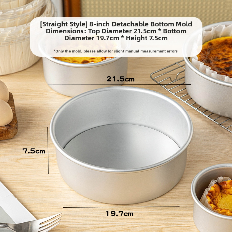 Formă Basque pentru prăjituri cu hârtie de copt, pentru cheesecake, bază detașabilă, dimensiuni 4/6/8 inch